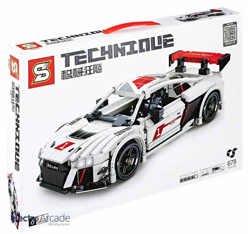 Audi R8 678 pcs super car brick set – Technique 2 Audi R8 678 pcs super car brick set – Technique - Image 2