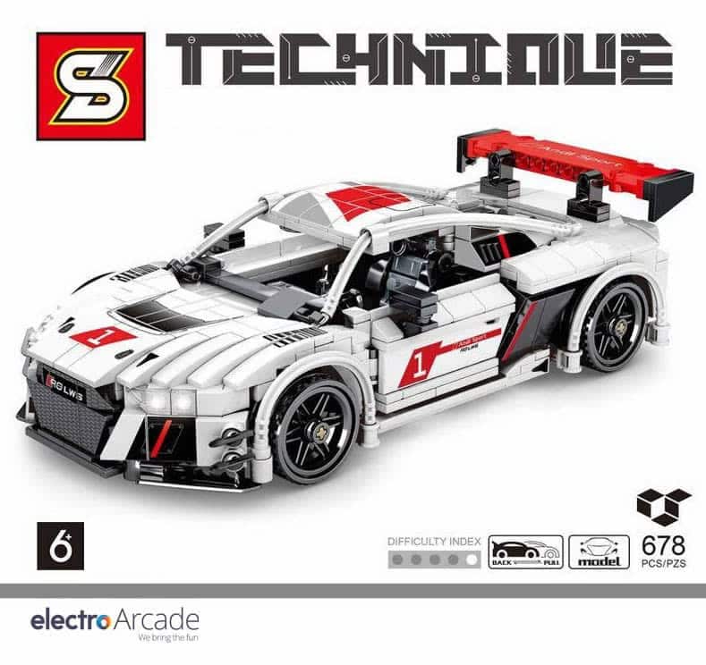 Audi R8 678 pcs super car brick set – Technique 4 Audi R8 678 pcs super car brick set – Technique - Image 4