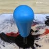 Arcade fightstick joystick balltop bat tops batton tops American style - Batton - Solid Blue