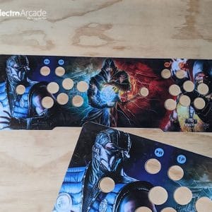 Pandoras box replacement control panel artwork vinyl sticker - Single Deck