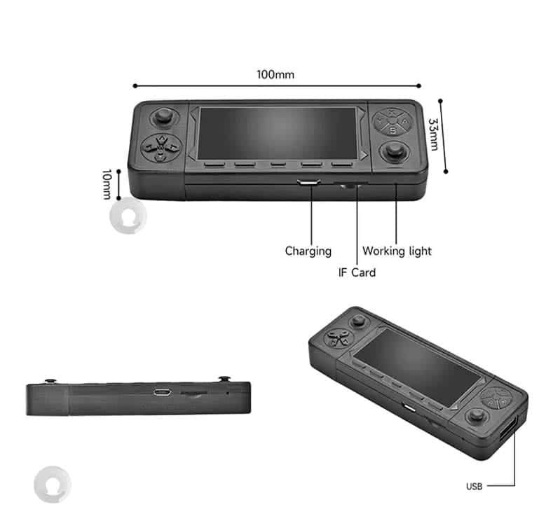 Super Console Retro Games Stick HDMI X3 8 Portable retro gaming console with HDMI, USB, and TF card support for arcade games.