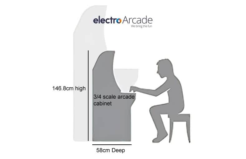 3 4 scale arcade cabinet
