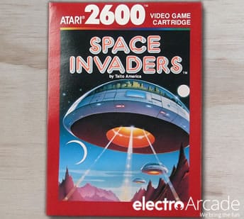 Atari 2600 space invaders cartridge packaging