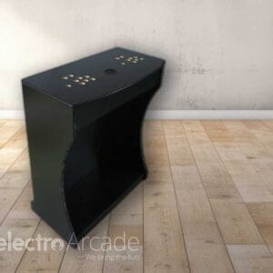 Portable arcade stand for Pandora Box and arcade game setups.