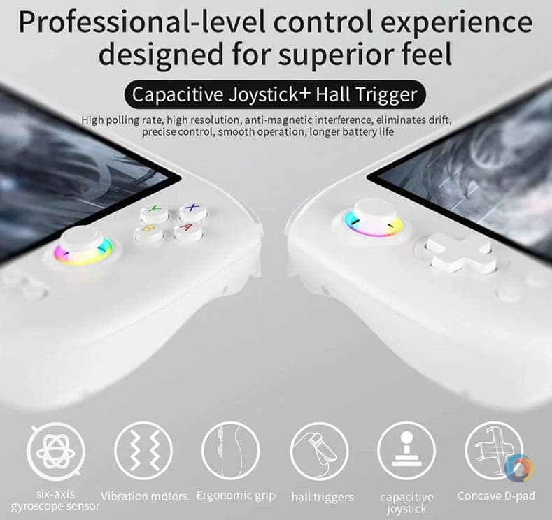 Anbernic RG557 5.48″ AMOLED AAA PS2 Wii handheld – console 6 High-quality handheld gaming console with ergonomic design and advanced controls.