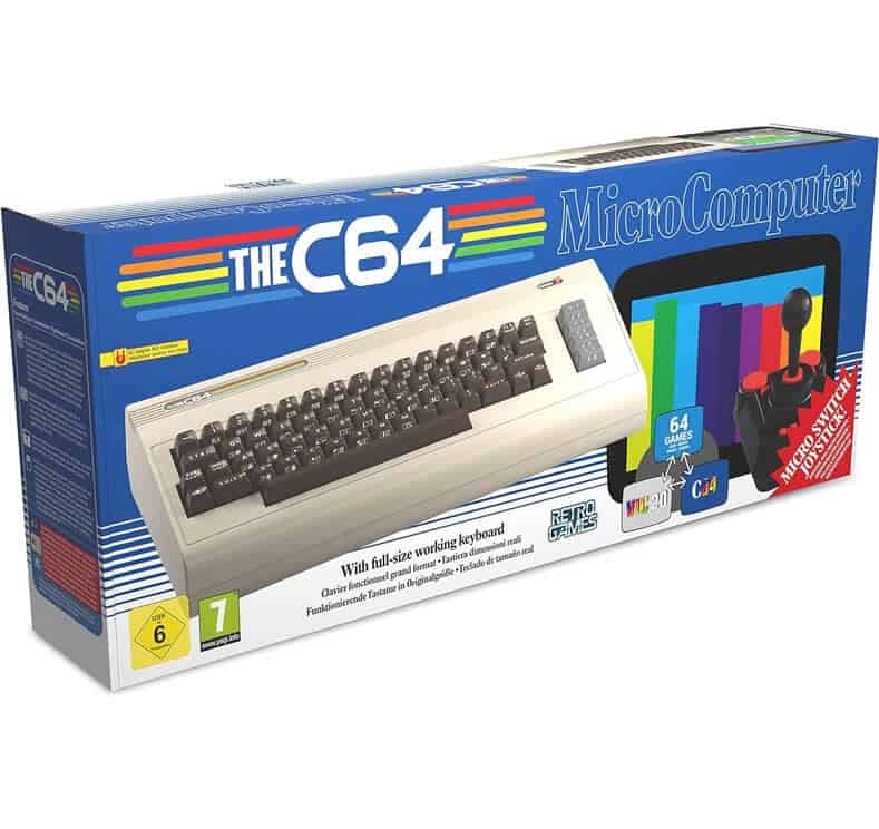 The Commodore C64 Maxi 1 High-quality image of the Commodore C64 Maxi, a mini retro computer console for classic gaming exper.