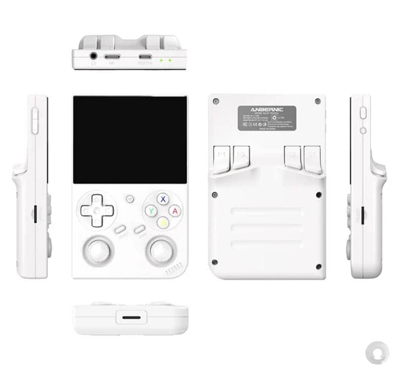 Anbernic RG35XX Pro 3.5" IPS dual analog stick handheld - console 4 High-quality Anbernic RG35XX Pro 3.5" IPS dual analog stick handheld gaming console in white, perfec.